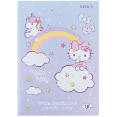 Картон білий двостор. (10арк) A4 Hello Kitty HK24-254 Kite