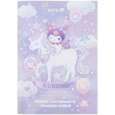 Картон білий двостор. (10арк) A4 Kuromi HK24-254-2 Kite