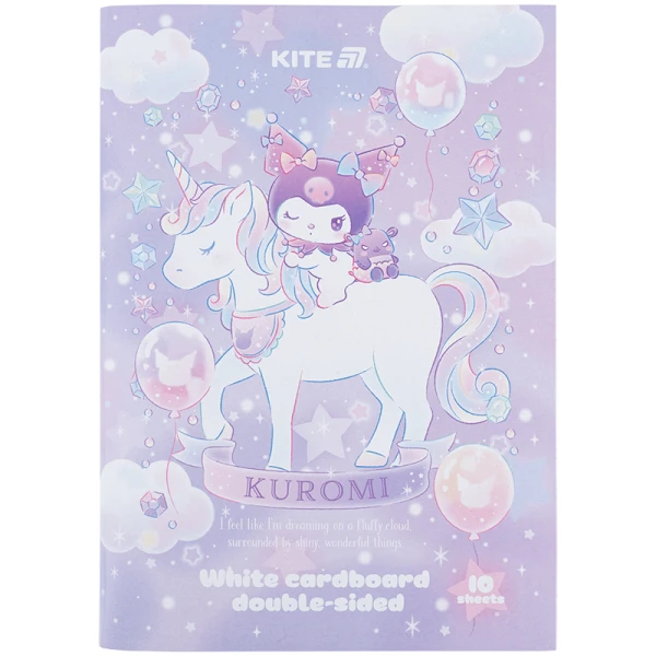 Картон білий двостор. (10арк) A4 Kuromi HK24-254-2 Kite