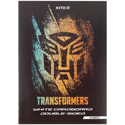 Картон білий двостор. (10арк) A4 Transformers TF24-254 Kite