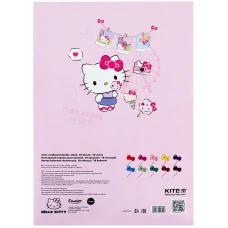 Картон кольоровий двостор. (10арк/10кол), А4 Hello Kitty HK24-255 Kite