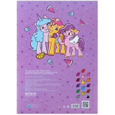 Папір кольоровий двостор. (15арк/15кол), А4 My Little Pony LP24-250 Kite