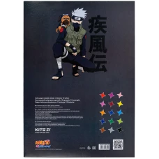 Папір кольоровий двостор. (15арк/15кол), А4 Naruto NR24-250 Kite