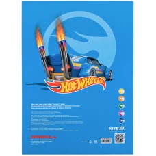 Папір кольоровий неон. (10арк/5кол) А4 Hot Wheels HW24-252 Kite