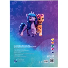 Папір кольоровий неон. (10арк/5кол) А4 My Little Pony LP24-252 Kite