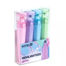 Маркер Highlighter, Kite Creative Glitter, набір 4-х, K24-1146-4
