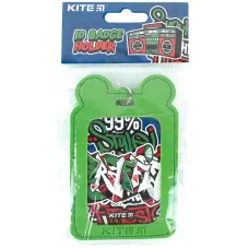 Бейдж на шнурку вертикальний, зелений, K24-296-2 Kite