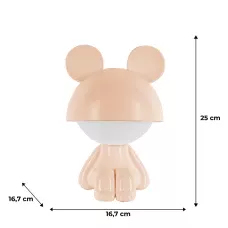 Світильник-нічник LED з акумулятором Cute Mouse, персиковий K25-316-2-4 Kite
