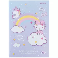 Картон білий двостор. (10арк) A4 Hello Kitty HK24-254 Kite