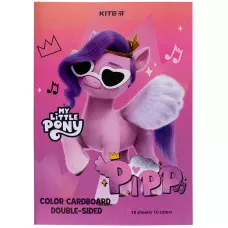 Картон кольоровий двостор. (10арк/10кол), А4 My Little Pony LP24-255 Kite