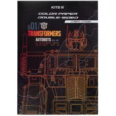 Папір кольоровий двостор. (15арк/15кол), А4 Transformers TF24-250 Kite