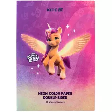 Папір кольоровий неон. (10арк/5кол)  А4 My Little Pony LP24-252 Kite