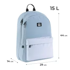 Рюкзак GoPack Education Teens GO25-140L-2 сіро-блакитний
