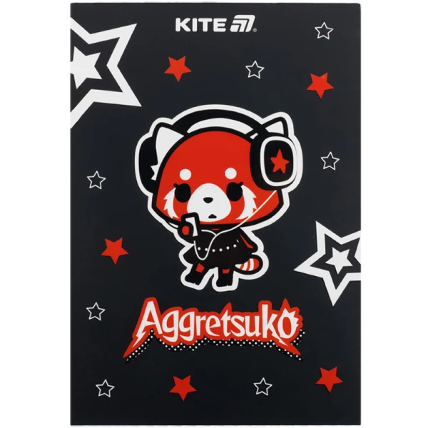 Блокнот-планшет A5, 50арк, клітинка, Aggretsuko AR25-194 Kite