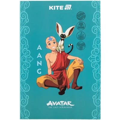 Блокнот-планшет A5, 50арк, клітинка, Avatar: The Last Airbender (Nickelodeon) AV25-194 Kite