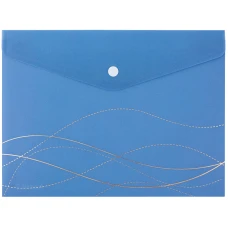 Папка на кнопці, А5+, Waves-2, 1496-41-A