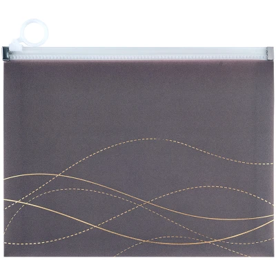 Папка на блискавці zip-lock, А5+ Waves-4, 1498-43-A