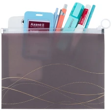 Папка на блискавці zip-lock, А5+ Waves-4, 1498-43-A
