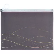 Папка на блискавці zip-lock, А5+ Waves-4, 1498-43-A