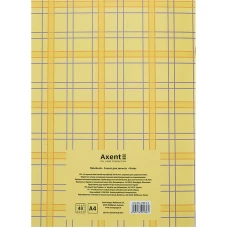 Зошит для записів А4 48 арк., кліт., жовтий, 4780-4-A