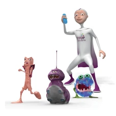 Пластилін "Stop bacteria", карт.уп. 200 г, 10 кол., 131810 Koh-i-noor