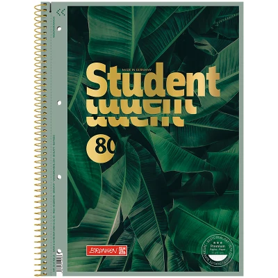 Коледж-блок А4 Premium, 80 арк., клітинка, Jungle, 10-679 28 23 Brunnen