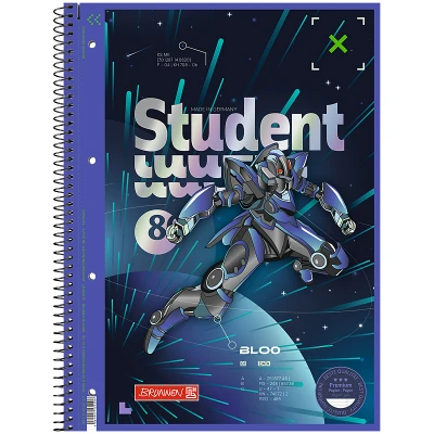 Коледж-блок А4 Premium, 80 арк., лінія, Robot Heroes, 10-679 27 421 Brunnen
