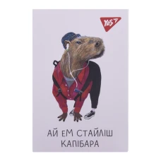 Блокнот А7 48арк., кліт., клей, "Capybara" 152106 YES