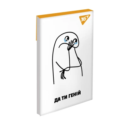 Блокнот А7 48арк., кліт., клей, 