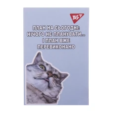 Блокнот А7 48арк., кліт., клей, "Щоденний настрій" 152108 YES