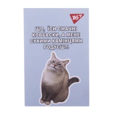 Блокнот А7 48арк., кліт., клей, "Щоденний настрій" 152108 YES