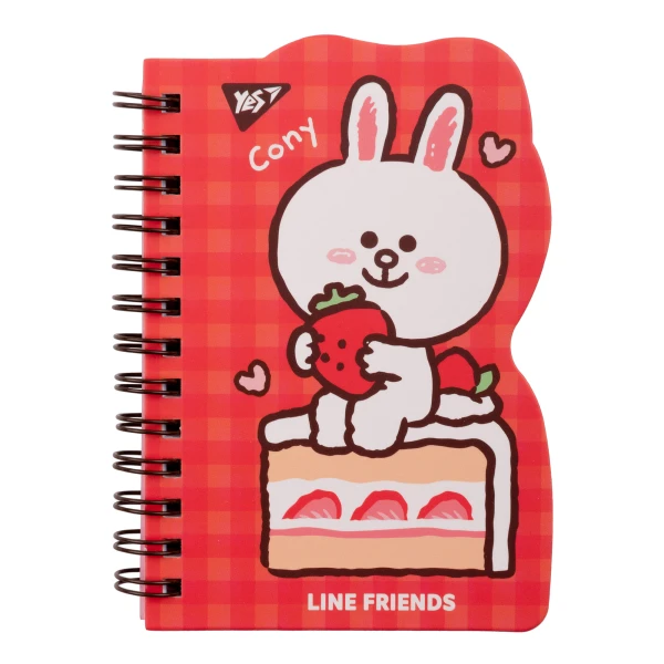 Блокнот В7, 60арк., кліт., подв. спіраль "Line Friends. Cony", 151807 YES