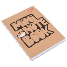 Блокнот А6, 80арк., кліт., клей, білила "Cats. Mini" крафт, 152005 YES