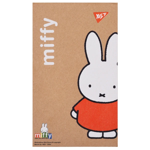Блокнот А7+, 80арк., кліт., клей, білила "Miffy" крафт, 152013 YES