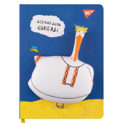 Блокнот-сквіш А5, 128арк., клітинка+лінія, твердий, 