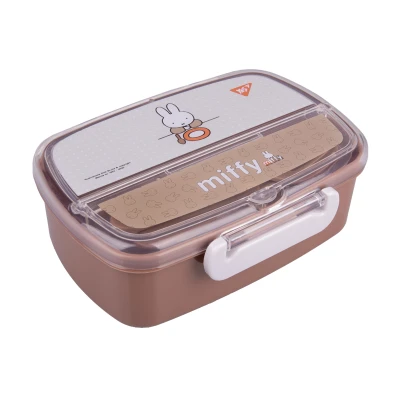 Контейнер для їжі YES Miffy 750 мл, з приладдям, 708372