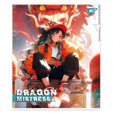 Зошит А5/12 арк кліт YES "Dragon mistress" Гібридний виб лак,767491