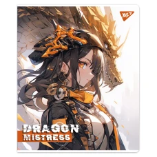 Зошит А5/12 арк кліт YES "Dragon mistress" Гібридний виб лак,767491