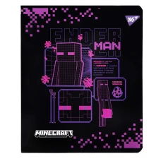 Зошит А5/12 арк кліт YES "Minecraft. Black", 767495