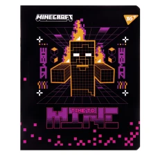 Зошит А5/12 арк кліт YES "Minecraft. Black", 767495