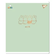Зошит А5/12 арк коса YES "Gold Miffy" Софт тач, фольга золото, 767499