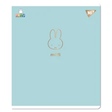 Зошит А5/12 арк коса YES "Gold Miffy" Софт тач, фольга золото, 767499