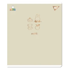 Зошит А5/12 арк коса YES "Gold Miffy" Софт тач, фольга золото, 767499