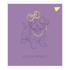 Зошит А5/18 арк кліт YES "Luxure doggy" Фольга золото, УФ виб, 767520