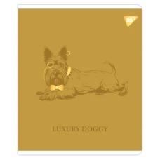Зошит А5/18 арк кліт YES "Luxure doggy" Фольга золото, УФ виб, 767520