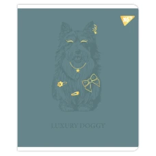Зошит А5/18 арк кліт YES "Luxure doggy" Фольга золото, УФ виб, 767520