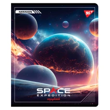 Зошит А5/18 арк лінія YES "Space expedition" Гібридний виб лак, 767534