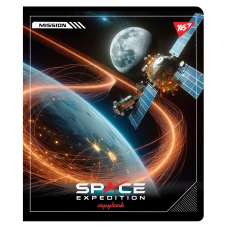 Зошит А5/18 арк лінія YES "Space expedition" Гібридний виб лак, 767534