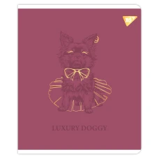 Зошит А5/48 арк кліт YES "Luxure doggy" Фольга золото, УФ виб, 767549