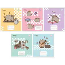 Зошит для нот А5, 12арк., Pusheen in music 766260 YES 